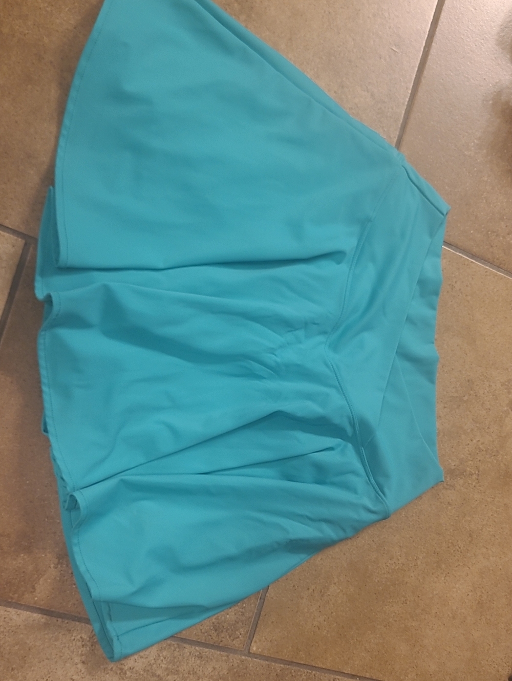 Turquoise Women's Athletic Skort - Casual Active Shorts
